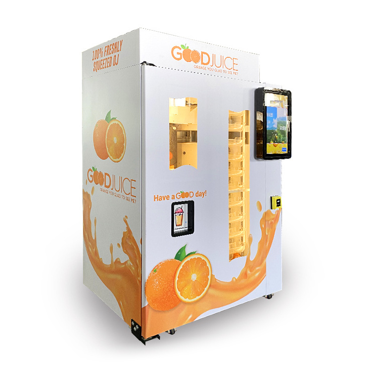 smart touch screen fresh orange juice vending machine customized payment automatic orange juice vending machine