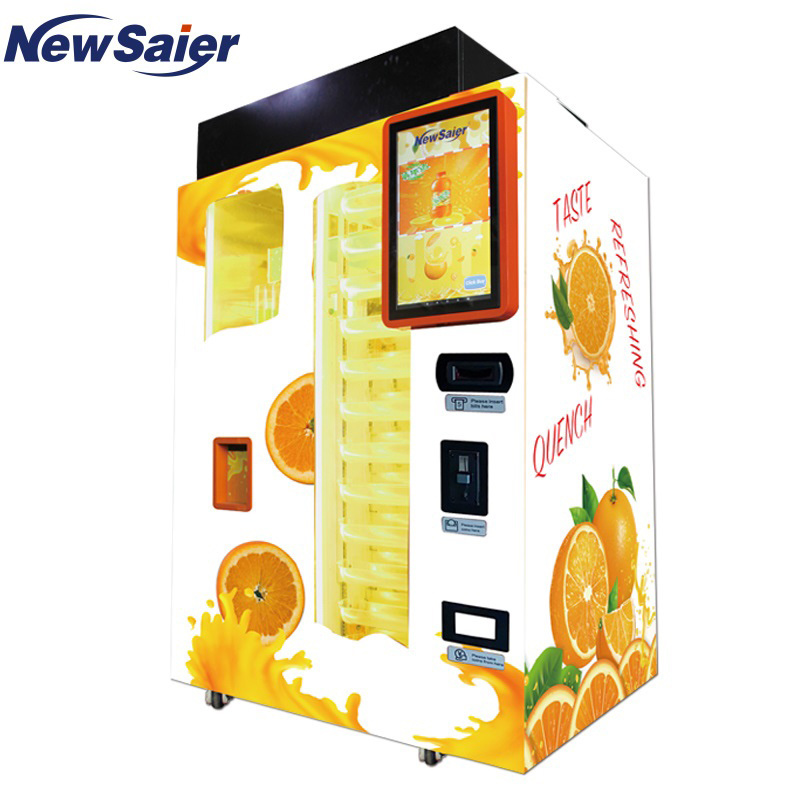 smart touch screen fresh orange juice vending machine customized payment automatic orange juice vending machine