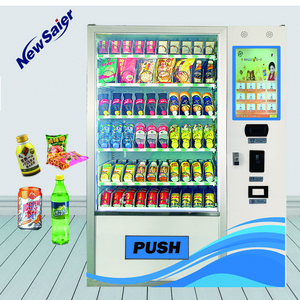 CE certificate QR payment water wine vending machine for snacks combo coin operated