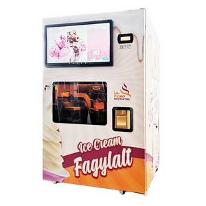 automatic soft ice cream vending machine with touch screen