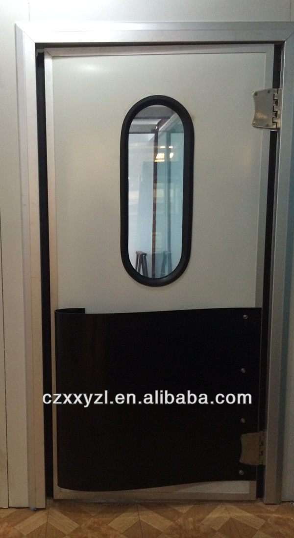 Cold room free opening PU insulated swing door