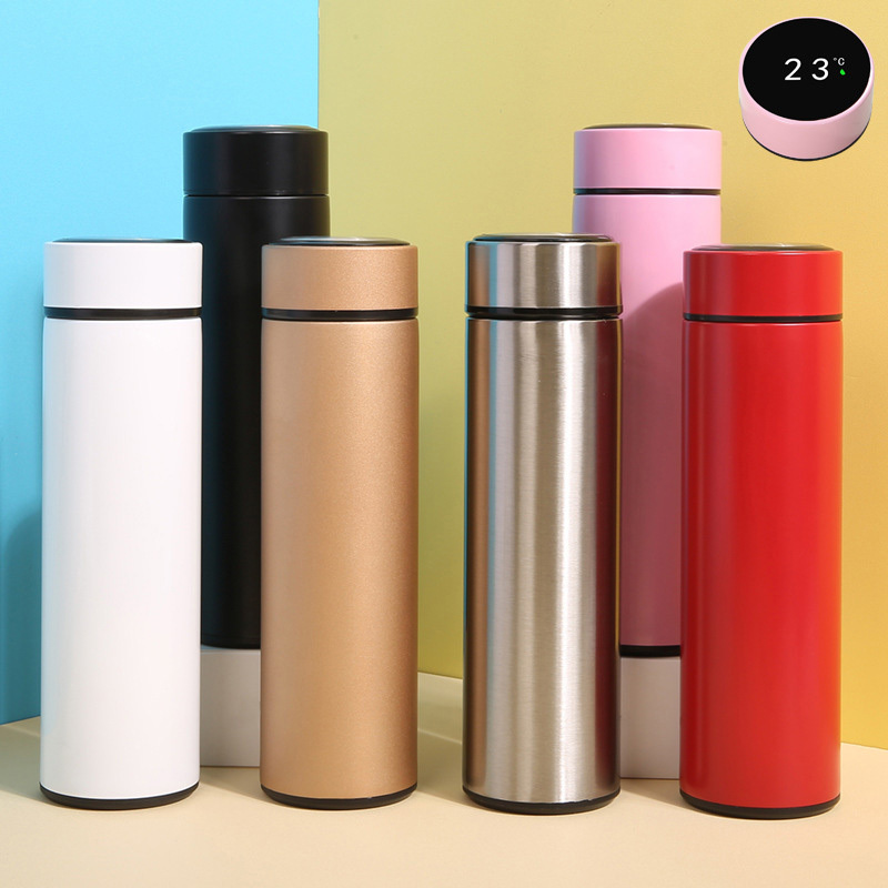 Vacuum Smart Reminder Thermos Flask Led Digital Temperature Display 304 Stainless Steel Cup Water Bottle