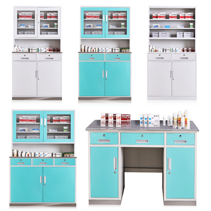 China Custom Made Stainless Steel Cabinet Hospital Lab Workshop Instrument Medicine Storage Cabinet