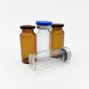 empty crimp tube steroid pharmaceutical penicillin vial 2ml 5ml 10ml mini Clear Amber medical sterile injection vial