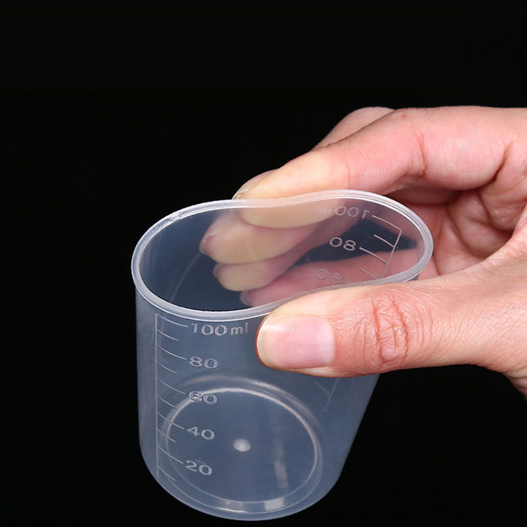 Small 120ml transparent Scale medical Plastic Measuring Cup for hospital