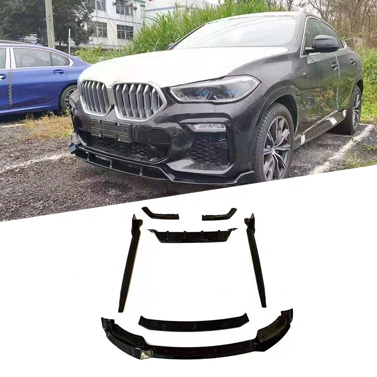 Hot sale auto parts M style body kit for  BMW X6 G06 front lip side skirt and diffuser