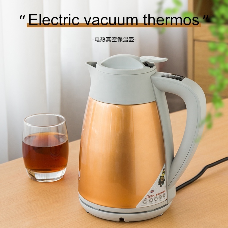 Household Hotel Stainless Steel Hot Water Boiler Vacuum Flask Thermos Fast Boiling 1.5L Electric Kettle