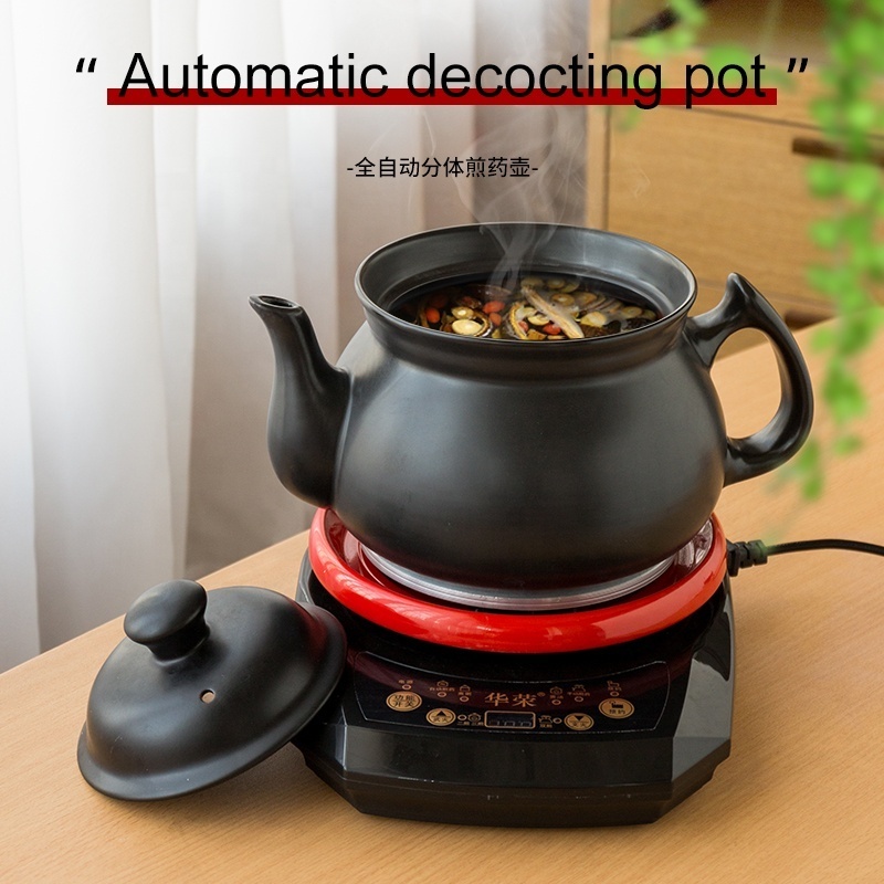 Household 4L Chinese Medicine Full Automatic Kettle Food Cooking Pot Ceramic Temperature Control Electric Kettle