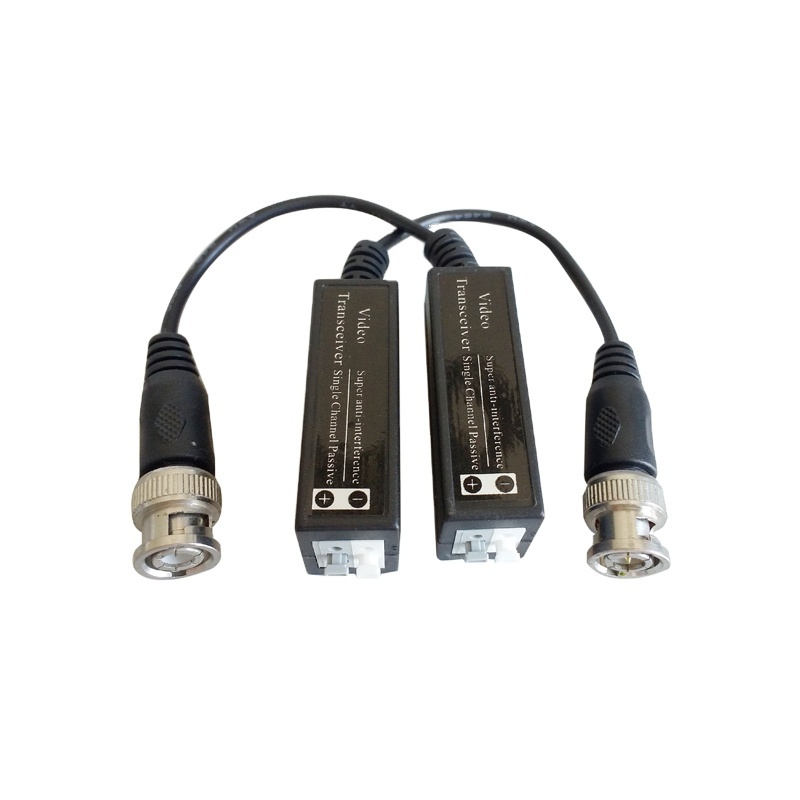 HD Passive Video Balun with Power BNC Connector Adaptor for Video/Monitor