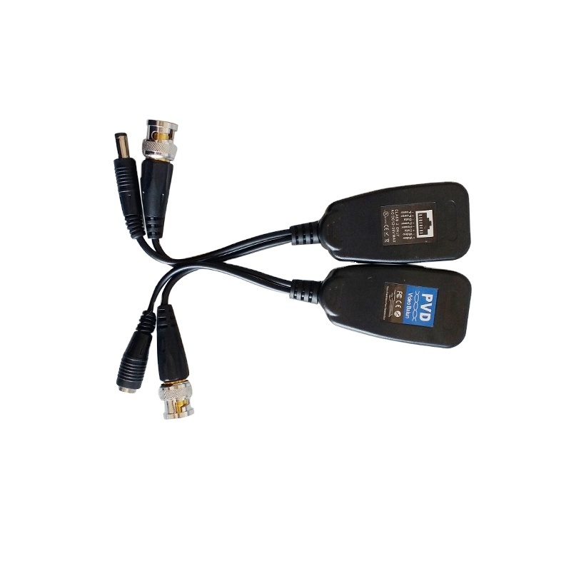 High Quality Factory Price BNC BALUN RJ45 Video Data/Audio CCTV Twisted Pairs Transceiver Connector