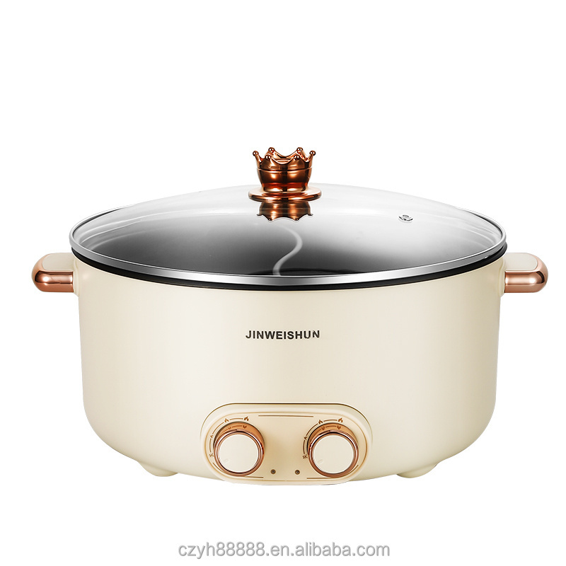 New products Non-stick coating Easy to clean Large capacity High-power multi-function dual-control electric hotpot