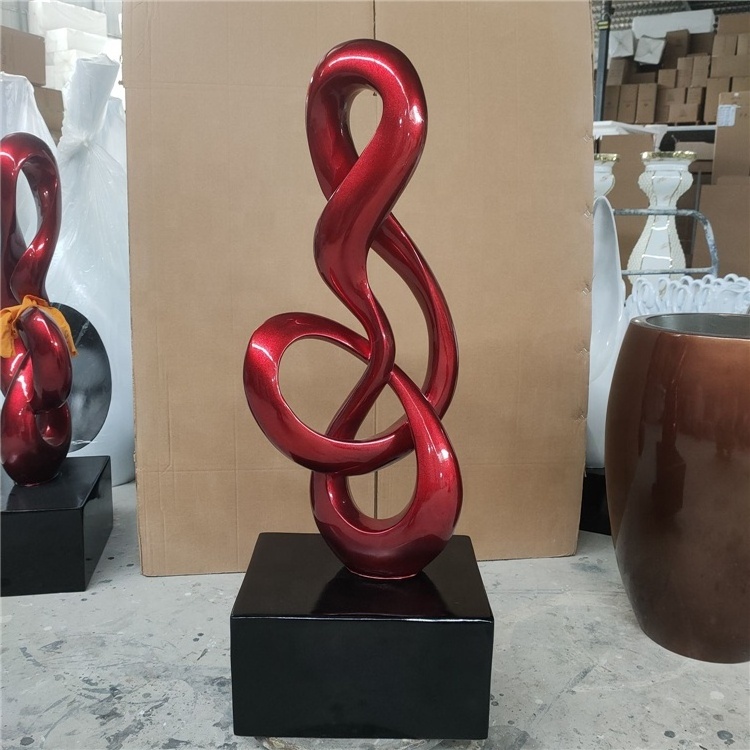 Wholesales Special-Shape Ornaments Resin Crafts Home Cabinets Modern Red Design Abstract Sculpture