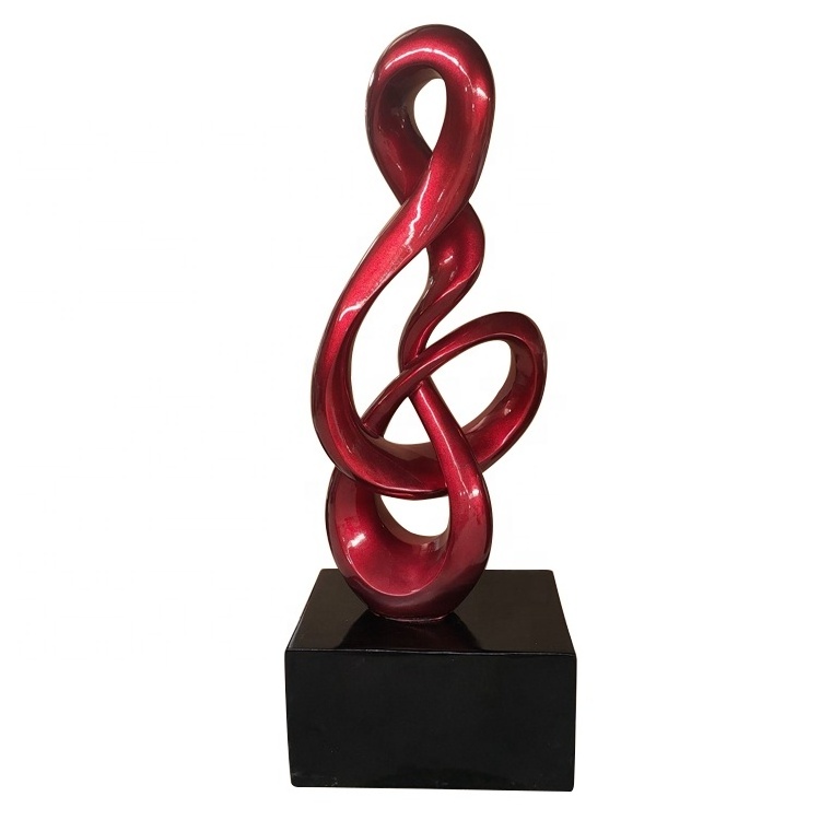 Wholesales Special-Shape Ornaments Resin Crafts Home Cabinets Modern Red Design Abstract Sculpture