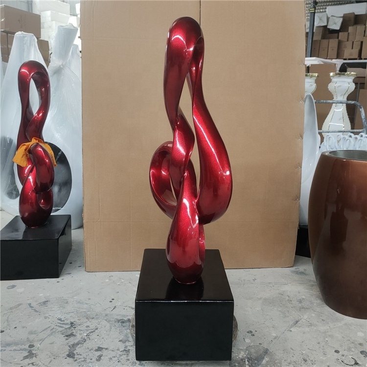 Wholesales Special-Shape Ornaments Resin Crafts Home Cabinets Modern Red Design Abstract Sculpture