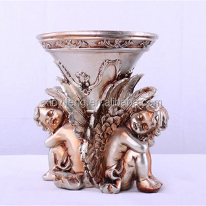 Frp Wall Decoration Pieces Resin Baby Angel Ornament For Showroom Decoration