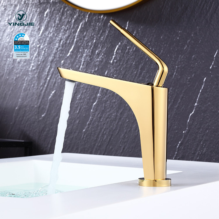 rose gold faucets single handle antique hotel basin faucets with hot and cold water