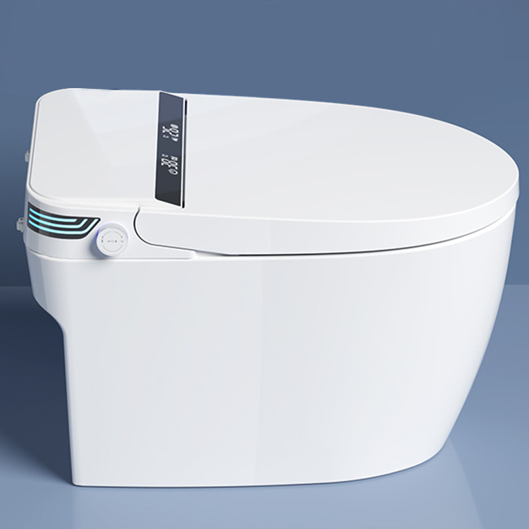 Sanitary Black Automatic One-piece Inodoro Wc Commode Seats Intelligent Smart Ceramic Toilet