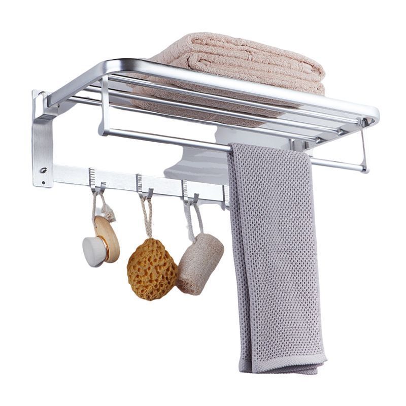 Five-piece perforation-free aluminum wall-mounted towel rack Storage rack Tissue box set Bathroom accessories