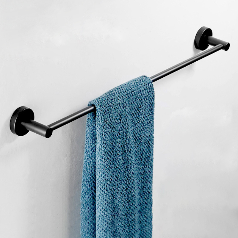 Matte black bathroom SUS304 stainless steel shower accessory Towel bar hand towel rack