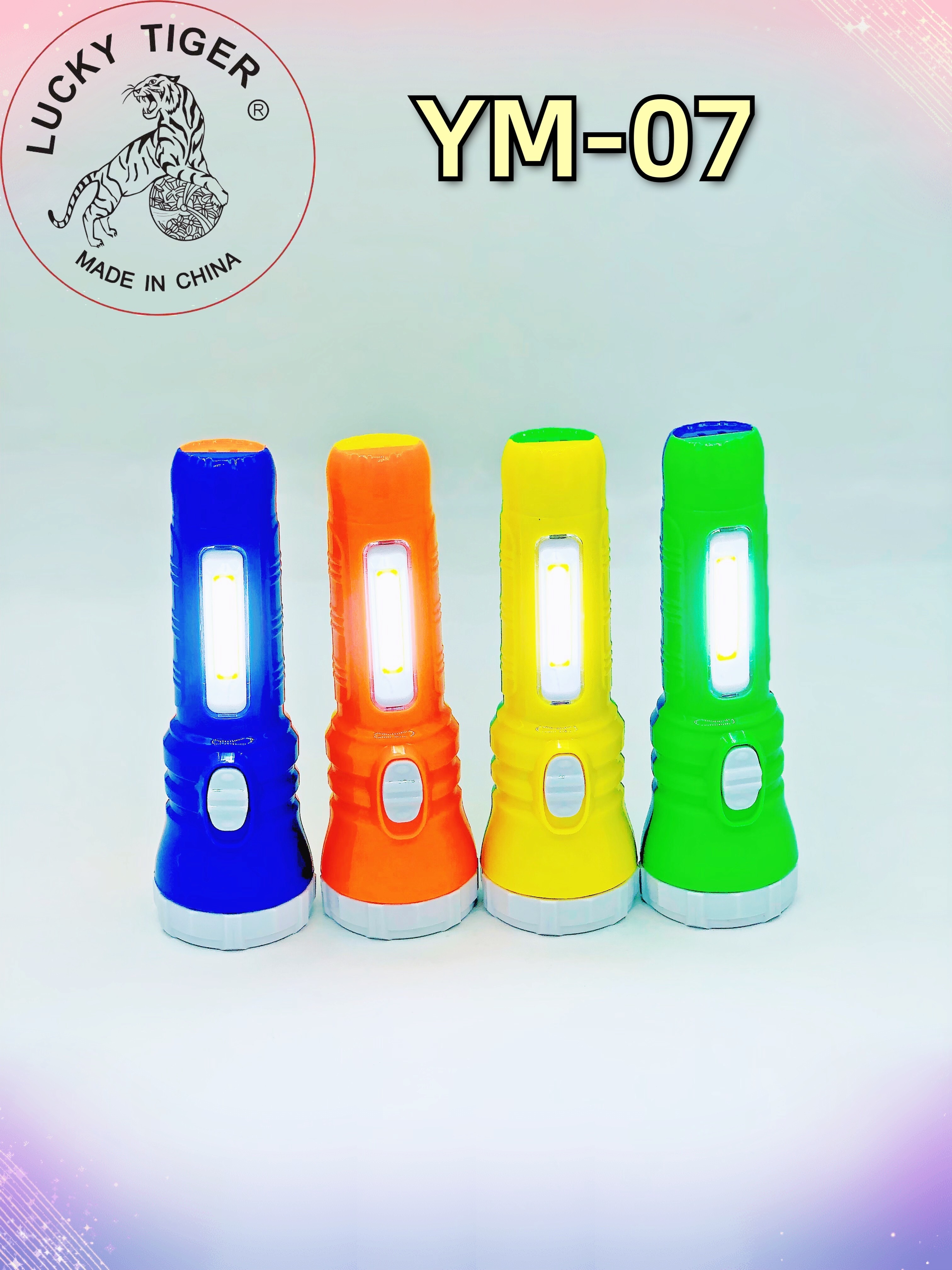 Green Yellow Blue Orange High Power Ultra Bright LED Rechargeable Flashlight ready to ship solar torch products