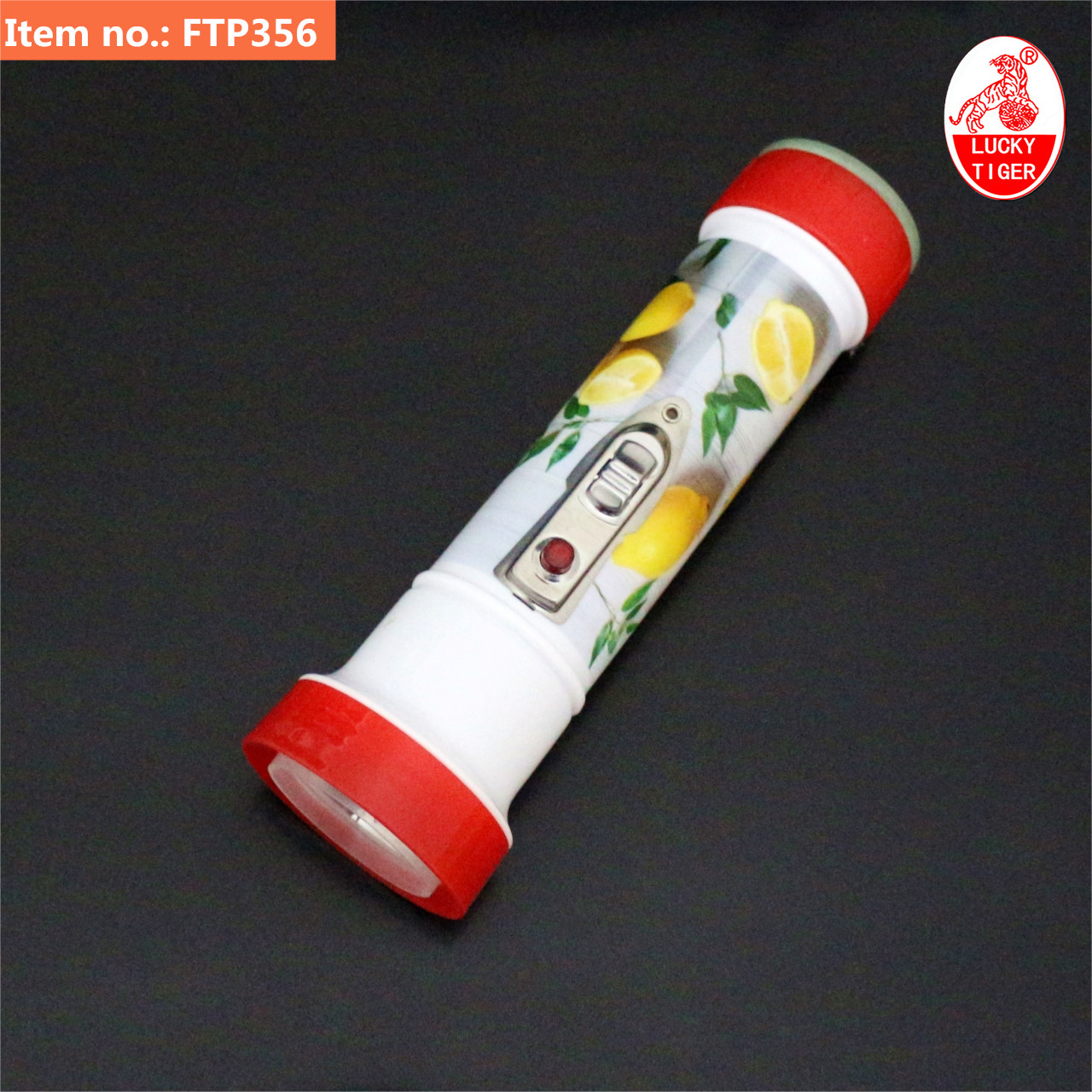 FTP356-FR---2024-lucky tiger hot dry battery flashlight FTP356 fruit pattern