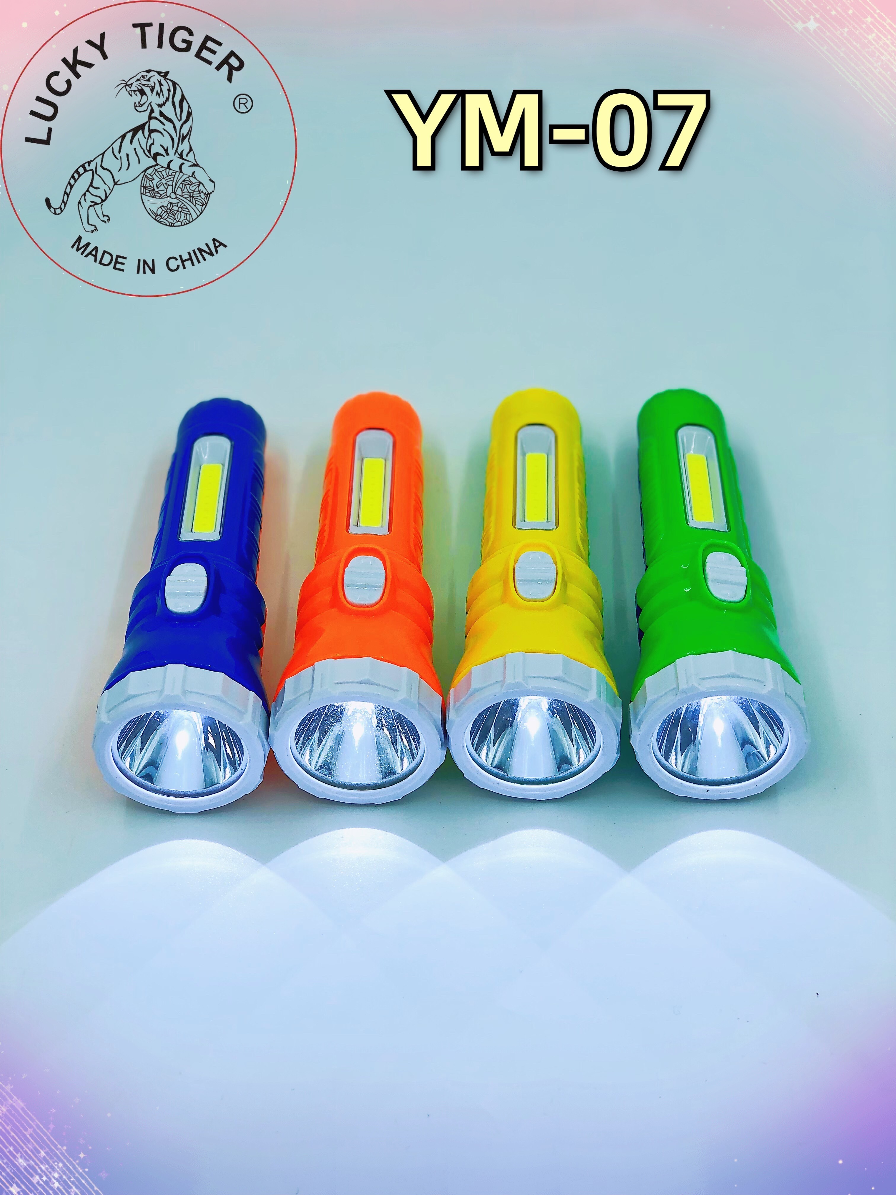 Green Yellow Blue Orange High Power Ultra Bright LED Rechargeable Flashlight ready to ship solar torch products