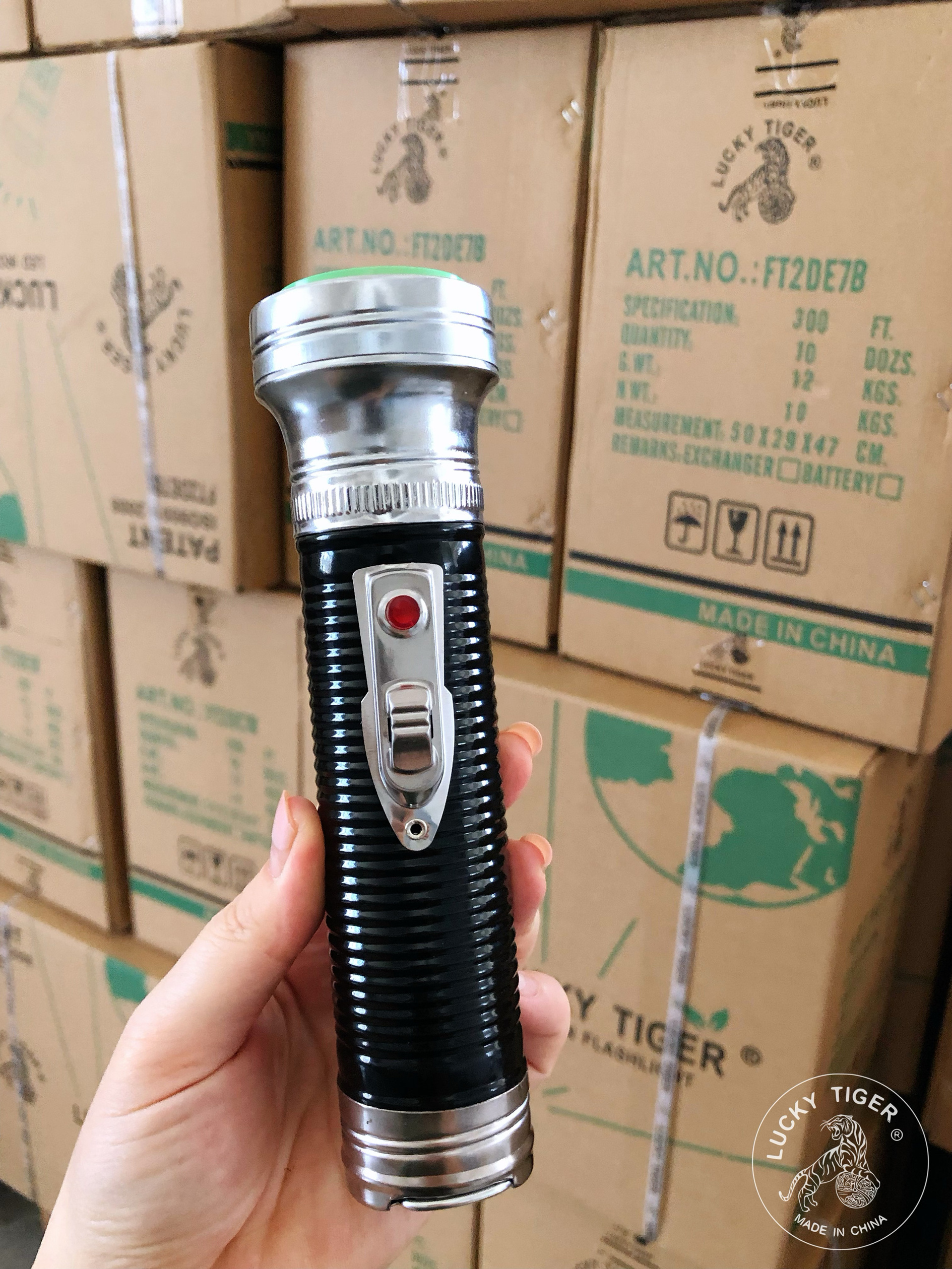 CAFINI Bestselling 2D Lucky Tiger Iron Flashlight in Panama, Peru and other countries