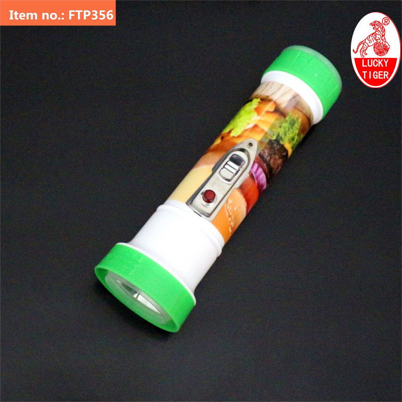 FTP356-FR---2024-lucky tiger hot dry battery flashlight FTP356 fruit pattern