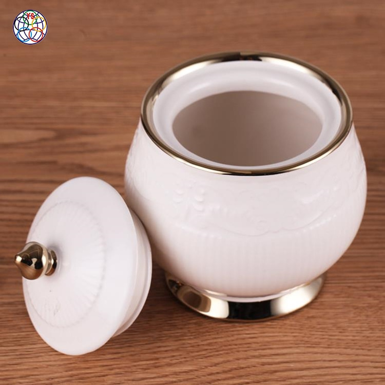 Yongsheng Promotion porcelain ceramic canister storage jars tea jar with lid