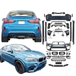 Carbon Fiber M Competition Bodykit Face Lift Set White Full Wide X6m Body Kit for BMW X6 F16 LCI 2013 2014 2015 2016 2017 2018