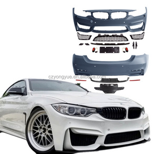 Wide M4 Body Kits Bodykit F32 Upgrade to M4 Full Body Kit for BMW 4 Series F32 F36 F33 435i 420 2014 2015 2016 2017 2018 2019