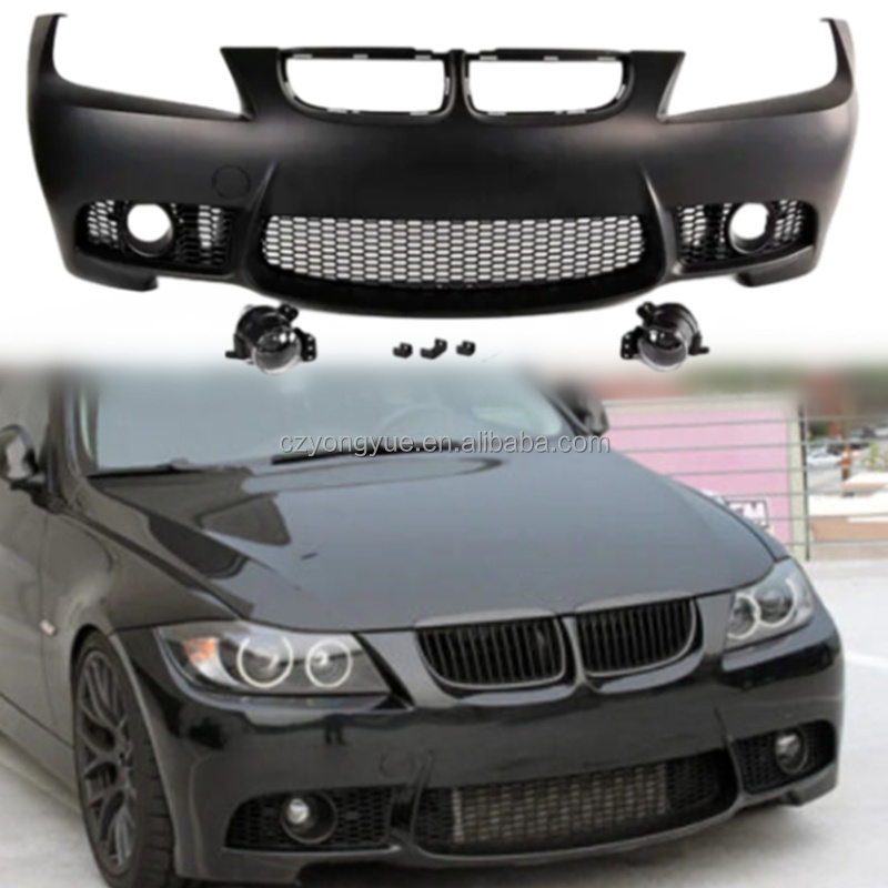 E90 Facelift Front and Rear Bumper M Sport M3 Bodykit Body Kit for BMW 3 Series E90 320i 2005 2006 2007 2008 2009 2010 2011 2012