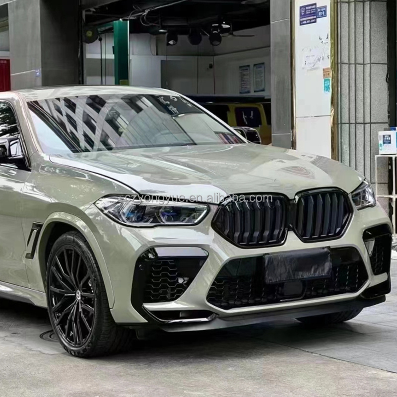 Black Samurai Style X6 G06 Full Body Kit 2020-2022 Facelift to X6M Style M Tech Sport Bodykit for BMW X6 G06 LCI 2020 2021 2022