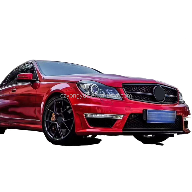 Black Series Upgrade C63 W204 Carbon Fiber AMG Wide Complete Body Kit for Mercedes Benz C Class W204 Coupe 2011 2012 2013 2014