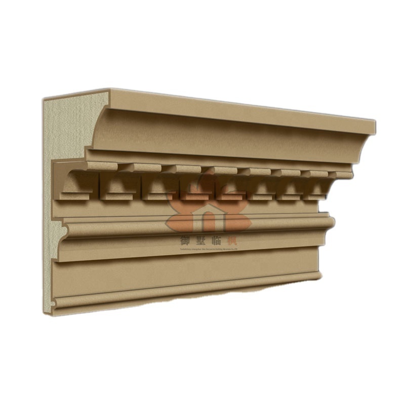 Cheap external crown molding decorative cornice lines, villas, hotels, shops external decorative relief