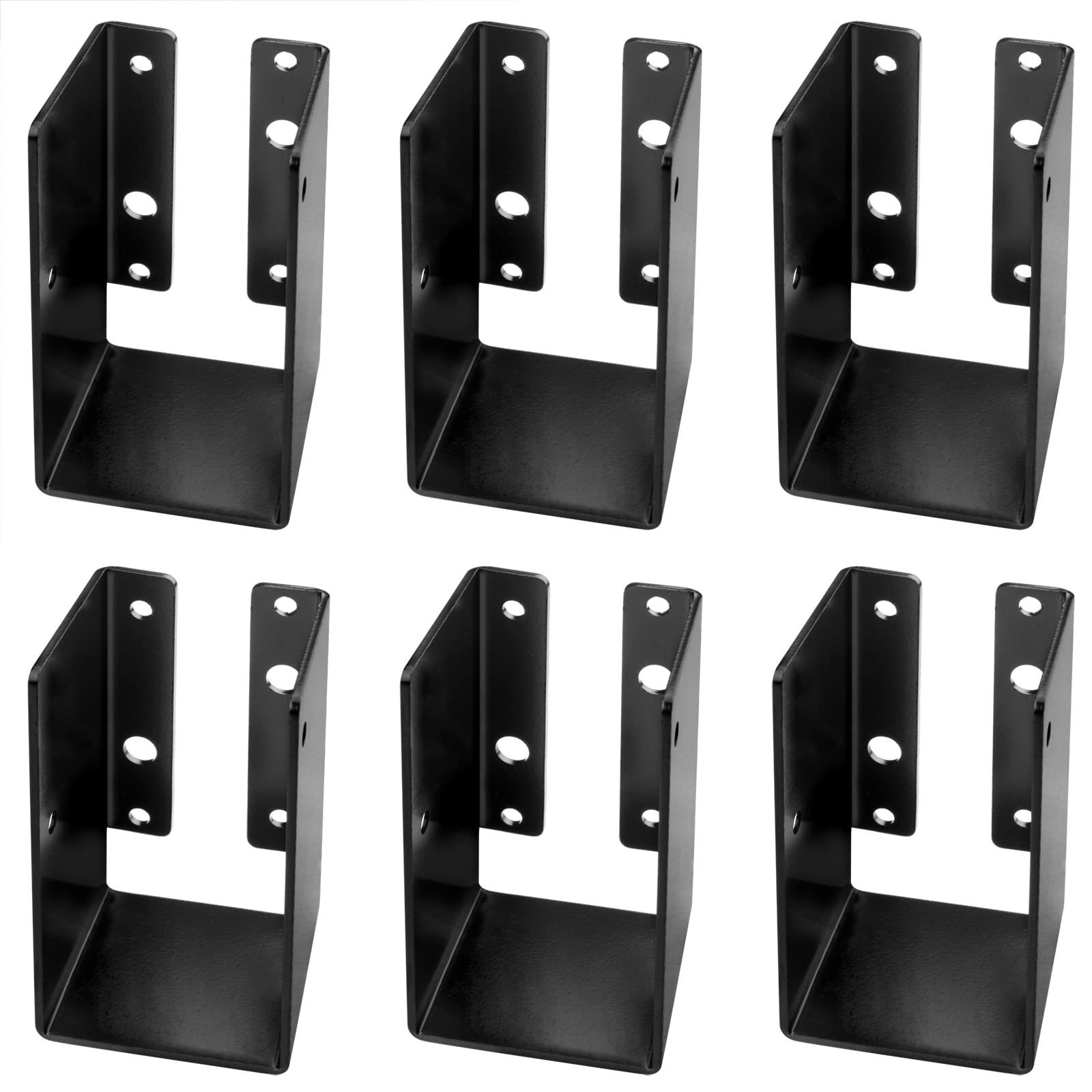 Outdoor Black Coated Concealed Face Mount Joist Bracket for 2