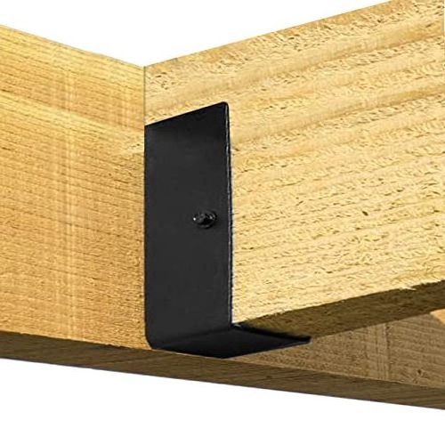 Outdoor Black Coated Concealed Face Mount Joist Bracket for 2