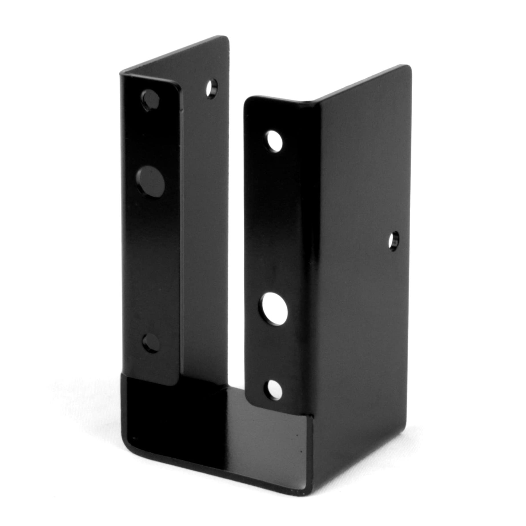 Outdoor Black Coated Concealed Face Mount Joist Bracket for 2