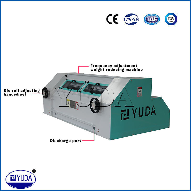 YUDA SSLG Series Tripled/Double Roller Feed Pellet Crumbler/Roller Crusher For Chicken Feed Poultry Feed