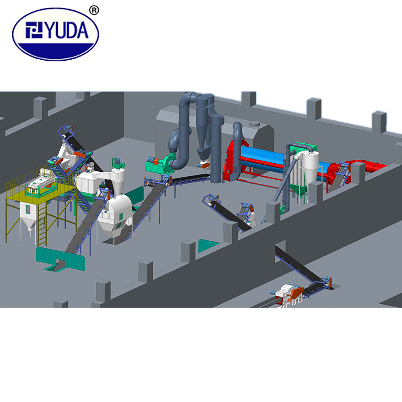 YUDA Poultry Pellet Feed Production Line/Small Feed Mill Plant/Feed Processing Machine For Cow Pig Chicken