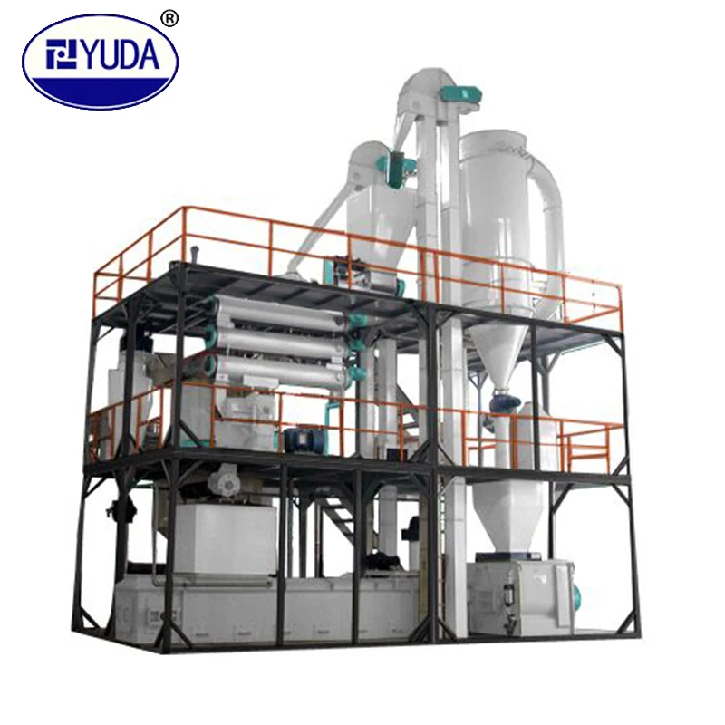 YUDA Poultry Pellet Feed Production Line/Small Feed Mill Plant/Feed Processing Machine For Cow Pig Chicken