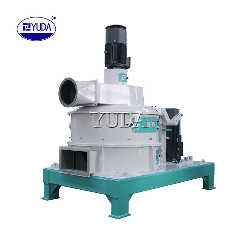 YUDA 5-8t/h New SWFL Floating Fish / Shrimp / Pet Feed Pulverizer Aquatic Fish Feed Ultra Grinder Vertical Grinder