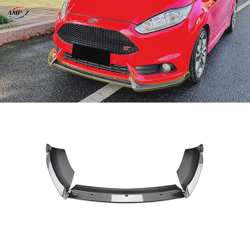 AMP-Z Hot Sale High Quality Car Accessories Plastic Material Front Bumper Lip For Ford Fiesta MK6 ST 2012-2017