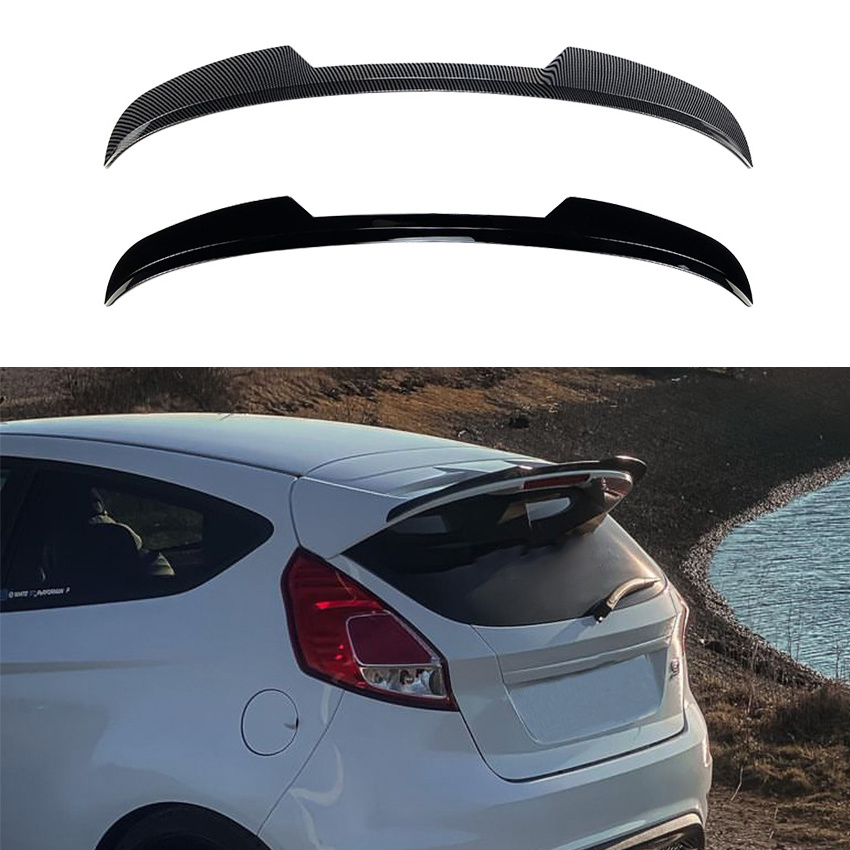 AMP-Z ABS Gloss Black High Quality Spoiler For Ford Fiesta ST-Line MK6 MK6.5 2008-2017