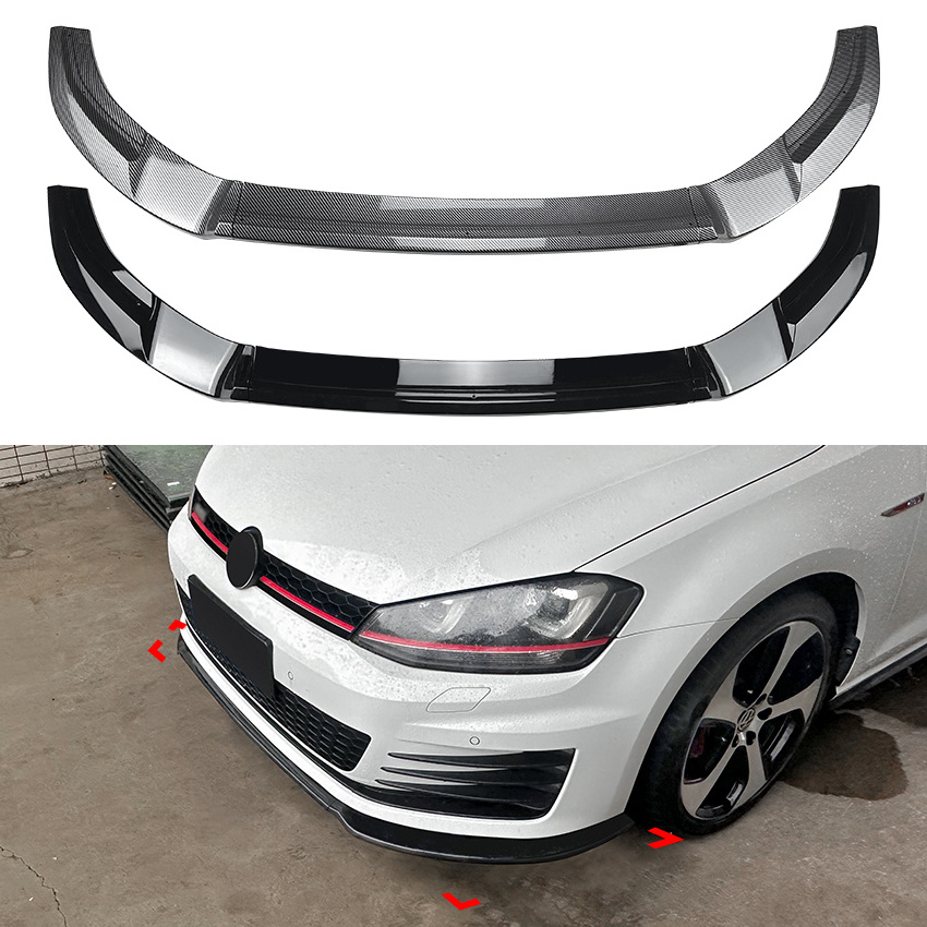 AMP-Z Factory Design Automotive Parts Front Bumper Lip For VW GOLF MK7 GTI R line 2013-2016 Car Accessories