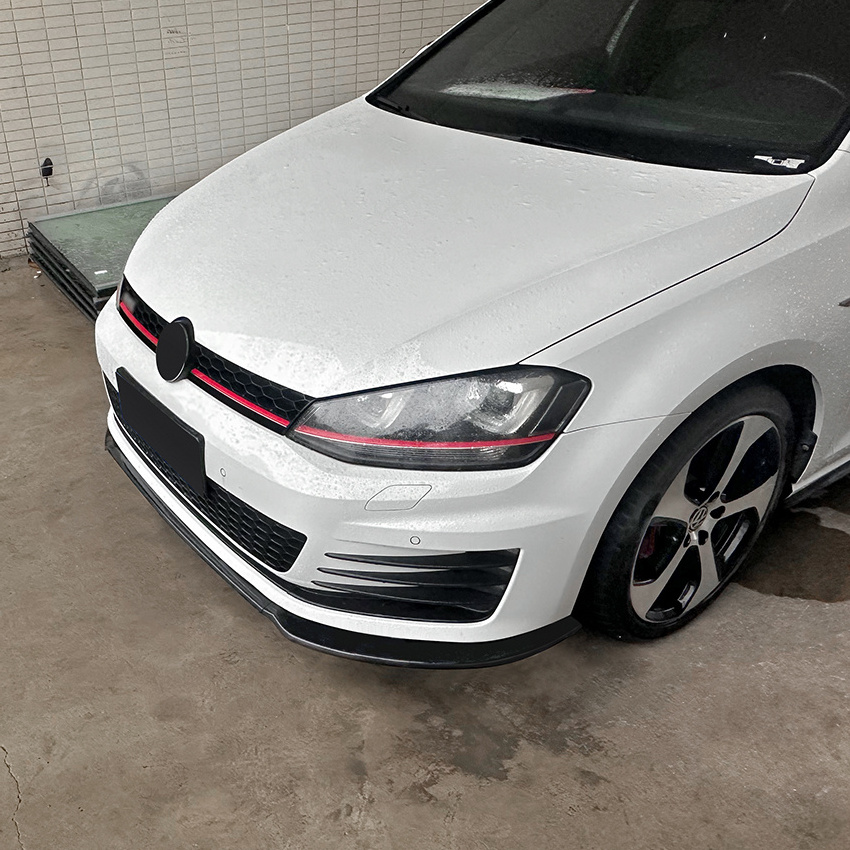 AMP-Z Factory Design Automotive Parts Front Bumper Lip For VW GOLF MK7 GTI R line 2013-2016 Car Accessories