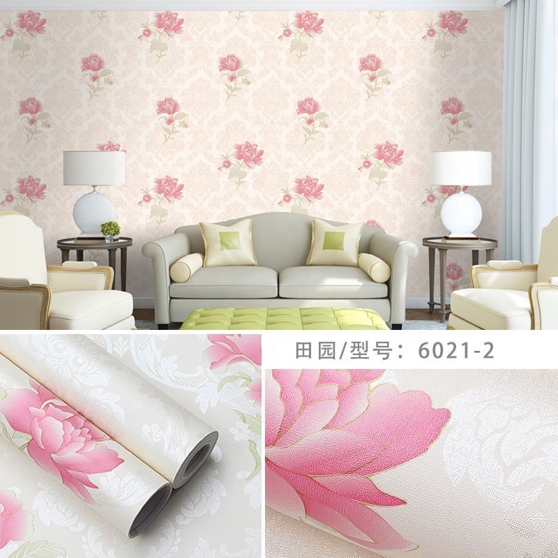 Chinese Wholesale Supplier 0.45*10m Wallpaper Self-adhesive PVC Waterproof Moisture-proof Bedroom Living Room Wall Paper Sticker