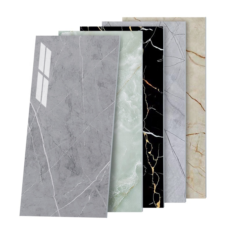 Modern 3D Peel & Stick Marble Tile Sticker Waterproof Bathroom Kitchen Wall Paper for Interior Decoration for Household Use