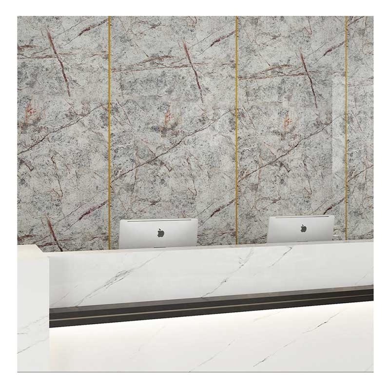 New Marble Design 3D PET Foam wallpaper 3d Grey Marble Waterproof Wallpaper Kitchen Home Decorative Wallpaper Sticker