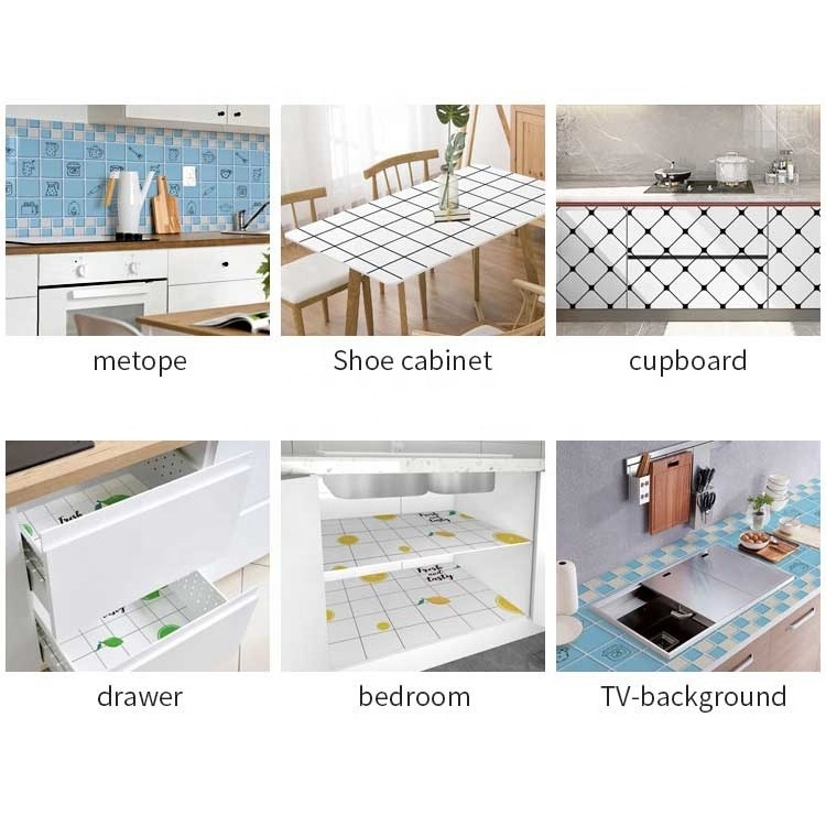 Peel and Stick Waterproof Fireproof Self Adhesive Vinyl Wall Covering Removable Kitchen Wallpaper Sticker